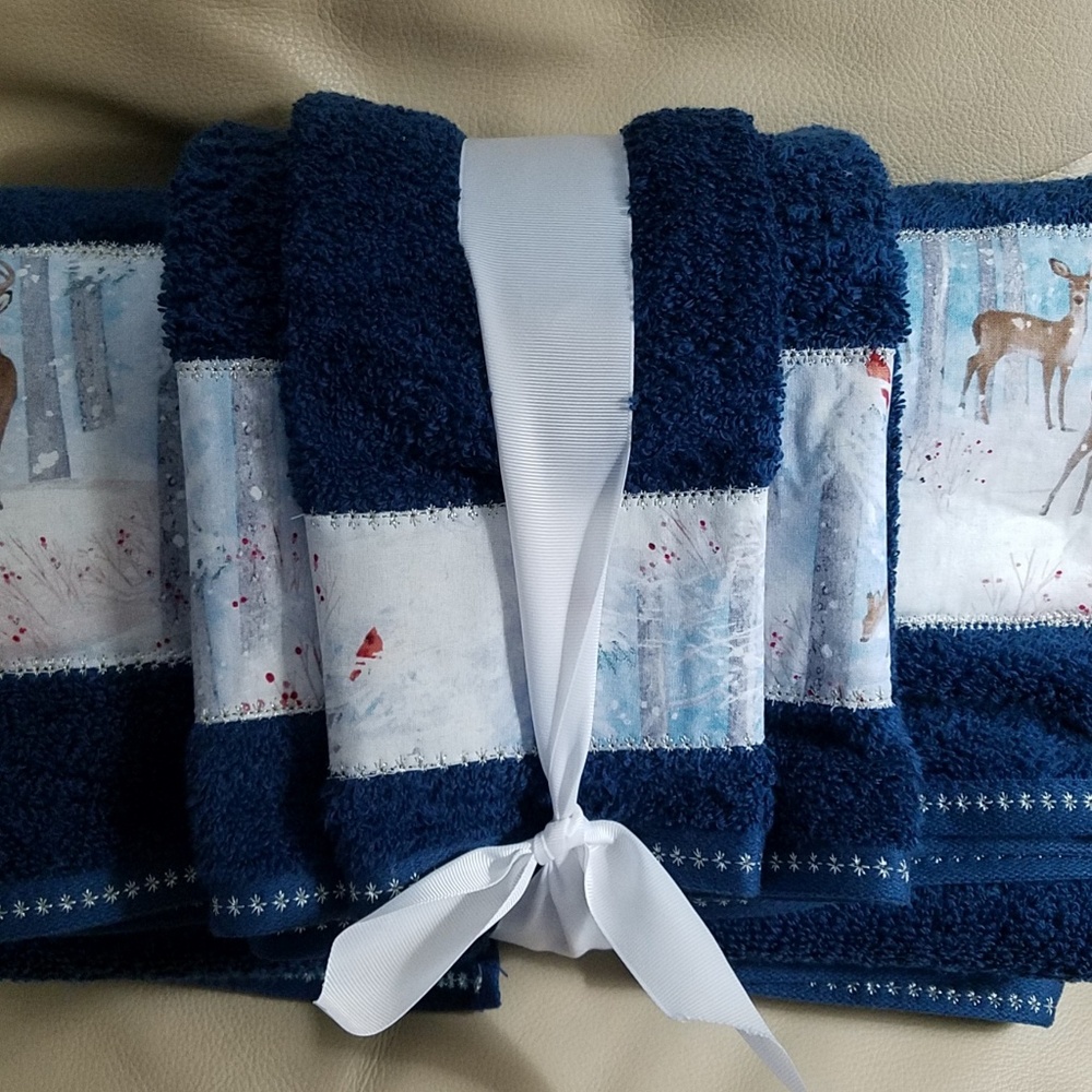 Deerly Christmas towel set